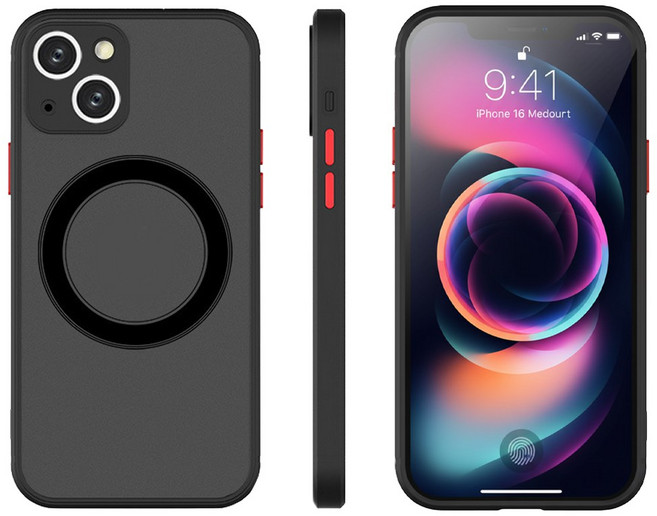 럭스폰 반투명 맥세이프 명품 케이스 휴대폰 거치대 추가 구성