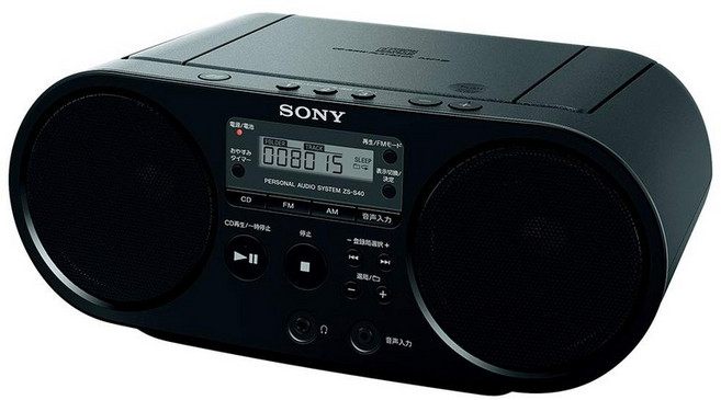 소니 AUX CD 라디오 ZS-S40 : FMAM와이드 FM 대응 블랙 ZS-S40 B