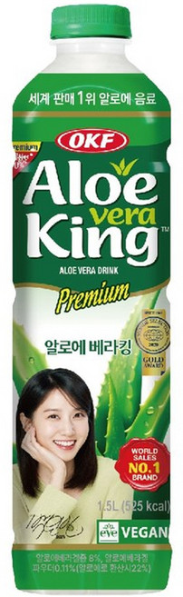 오케이에프 알로에베라킹 음료, 1.5L, 4개