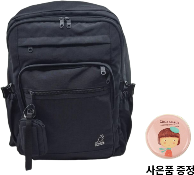 [국내매장판] 캉골 가방 남녀공용 레트로코어 학교 공부 학생 백팩 + 웨어핏 동전지갑 사은품