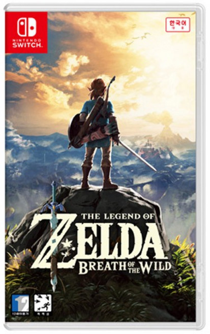닌텐도 스위치 젤다의 전설 브레스 오브 더 와일드 한국어 게임 타이틀 최신형, 중고상품/칩+케이스 완품
