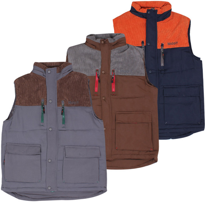 남성 봄 가을 겨울 남성 타스란 패딩 조끼 작업복 등산복 조끼