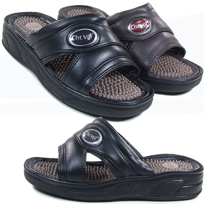 [슈엔몰] 카니발 / [250~280] 국산 말표 지압 남성 여름 슬리퍼 사무실 회사 건강 샌들 신발