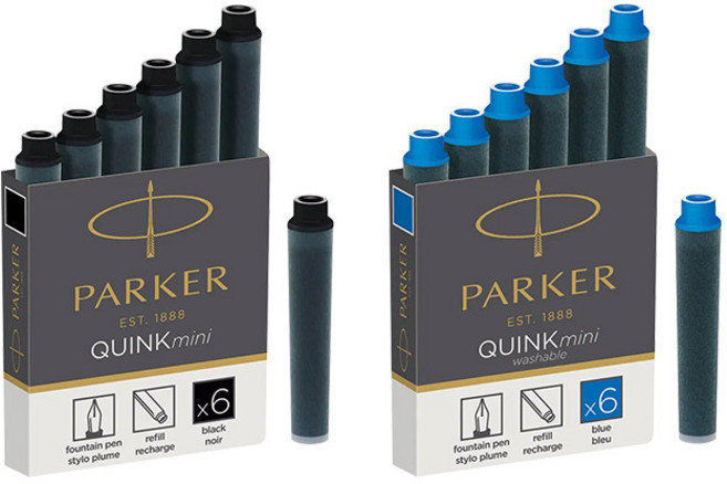 파카 잉크카트리지 mini사이즈 (6개입), 블랙