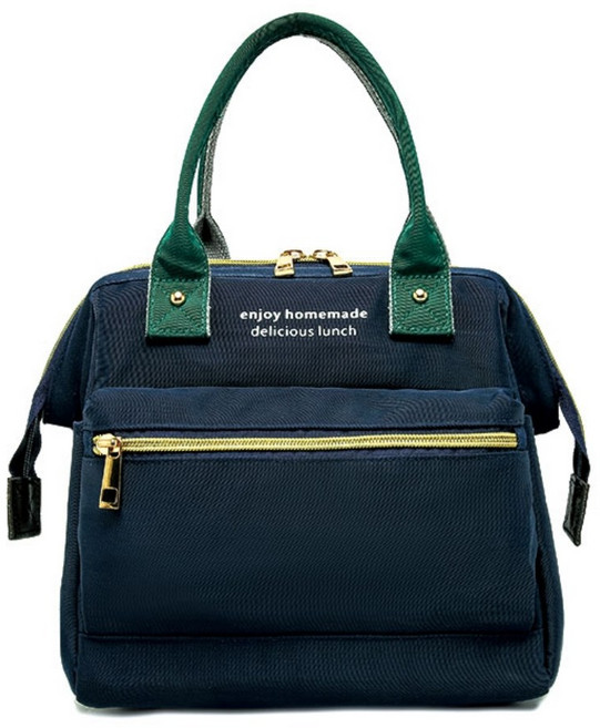 제이앤리빙 PEVA 미니보냉백 보냉가방 보온 도시락가방, 네이비, 1개