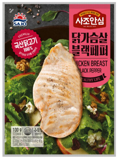 대림 사조안심 닭가슴살 블랙페퍼 100g x 7개
