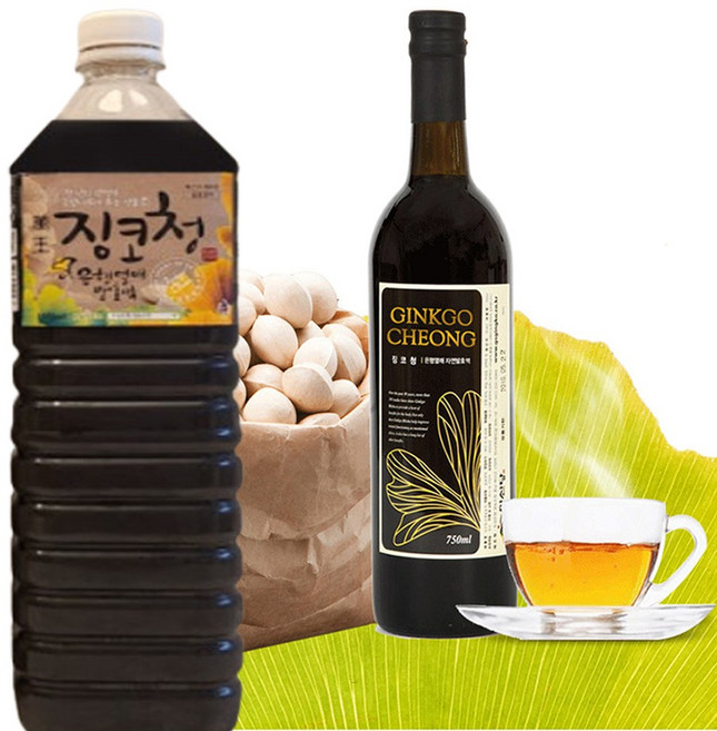 명188 은행식초 은행발효액 효능 750ml 1500ml 기관지 폐건강, 1개