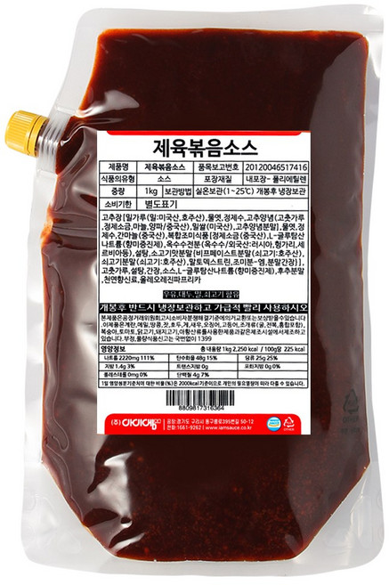 아이엠소스 제육볶음소스, 1kg, 1개