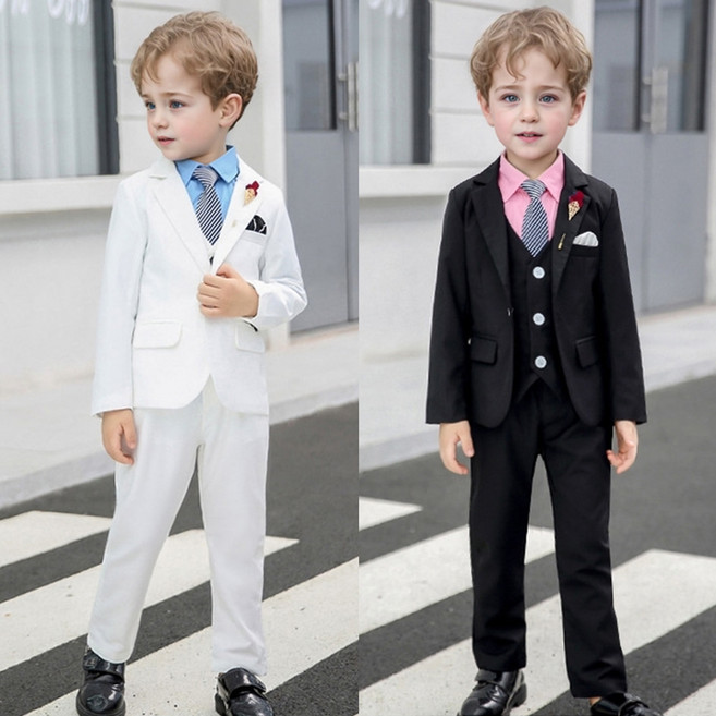 (대여) 헨리 싱글버튼 배색행거치프 정장 턱시도 풀