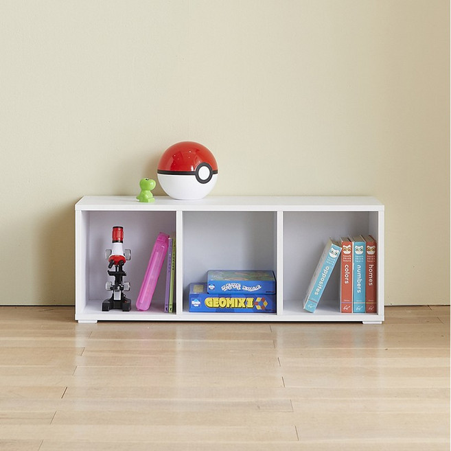 주니토 800 1단 낮은책장 미니책장 슬림책장 기본형 OR1039, 화이트