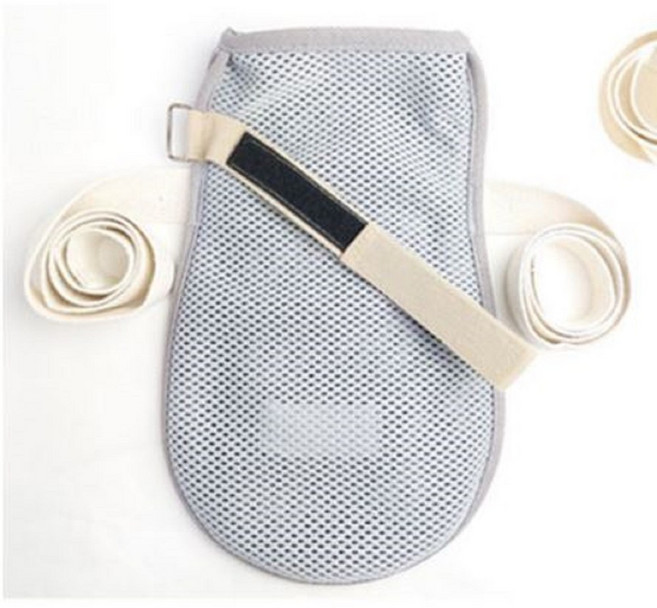 치매환자 손 억제장갑(1개) 메쉬 면끈 손고리억제대, 2개