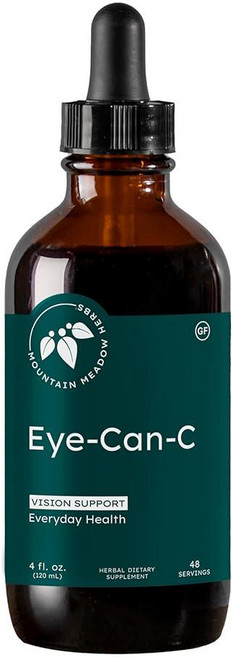 Mountain Meadow Herbs Eye-Can-C 113.4g(4온스) | 액체 시력 건강 및 은행나무 Biloba 야간 시야 안구 건조증 눈부심 감소 및 건강한, Mountain Meadow Herbs Eye-Can-, 1개