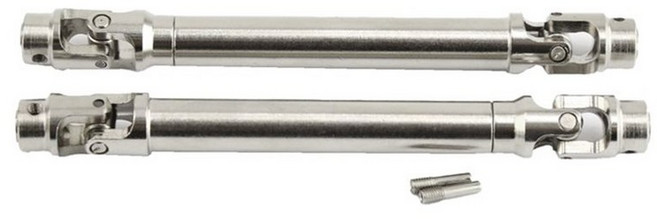 1/10 FMS 용 금속 전면 및 후면 드라이브 샤프트 MASHIGAN ROCHOBBY ATLAS RC CAR 업그레이드 부품, 에이, 은