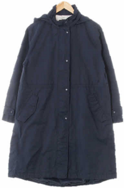 7454 카이아크만 그레이시네이비 면혼방 사파리후디롱집업점퍼 [66]