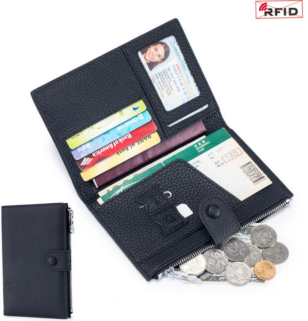 까마느 RFID 차단 여권 케이스 카드 지갑