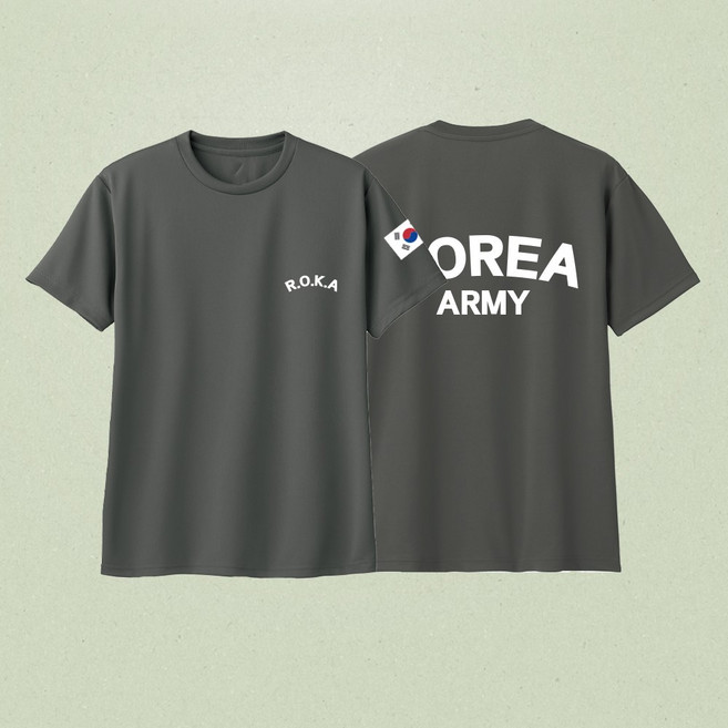 ROKA 로카티 코리아아미 정품 반팔 기능성 티셔츠 빅사이즈 5종 컬러 [육군 1+1]