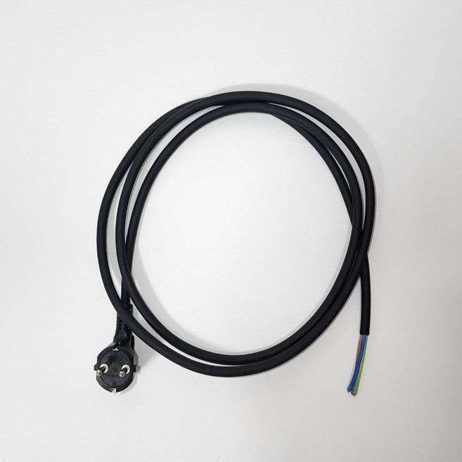 범용고무시스코드선 60245-4 IEC 57 2M 파워코드선 1.5SQ 3C 2M 헤어드라이어선, 1개