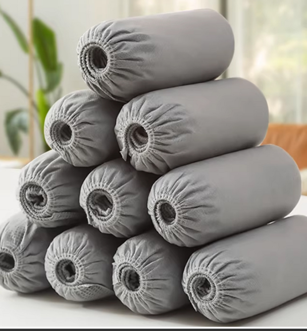 쿠몽 일회용 부직포 덧신 발토시 그레이 100매(50켤례)