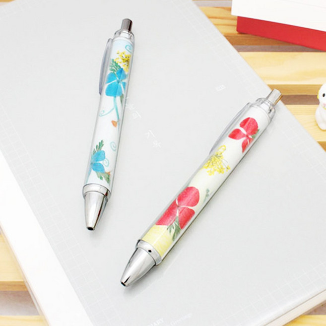 누름꽃 나만의 볼펜 만들기 10인세트 자연재료 압화꽃 유치원 방과후 시니어 압화