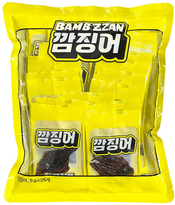 밤짠 깜징어, 5g, 25개