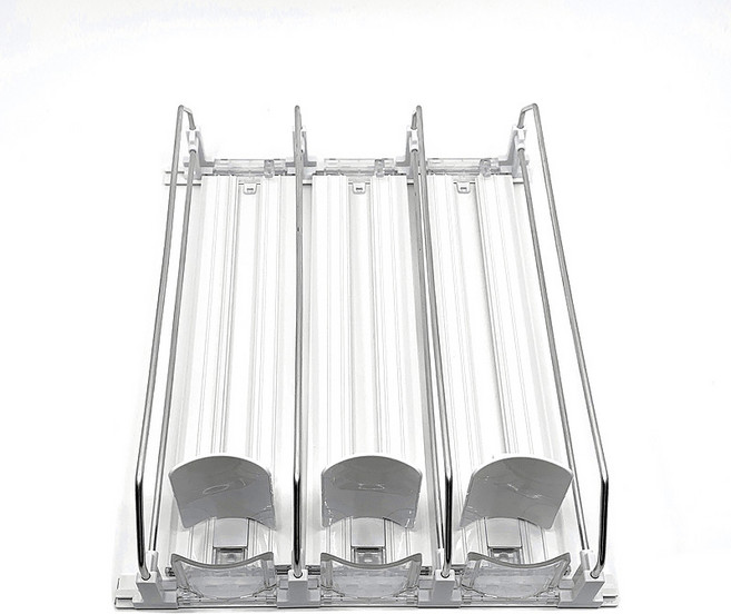 냉장고 캔 음료 트레이 음료수 디스펜서 정리 자동정렬 키친핏, 화이트, 1개