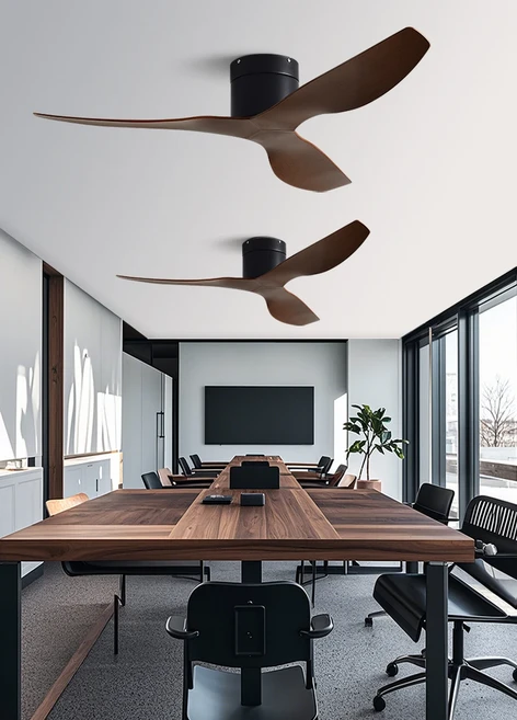 45 52 인치 울트라 얇은 17.5cm DC 천장 팬 커피 숍 홈 호텔 사무실에 대한 원격 제어와 빛 없음, 45inch, DC remote control, 5)Pure black