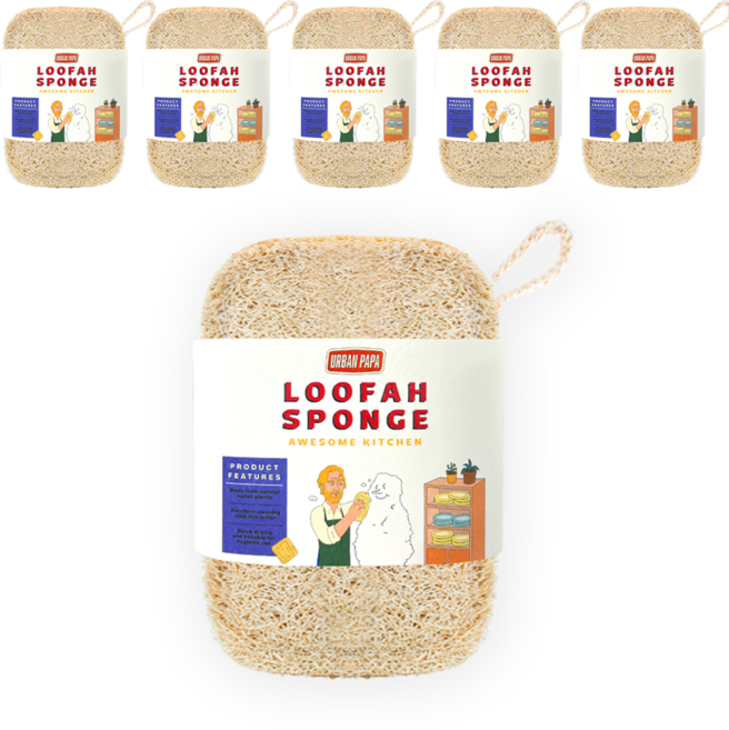 어반파파 어썸루파 천연수세미, 3개입, 2개