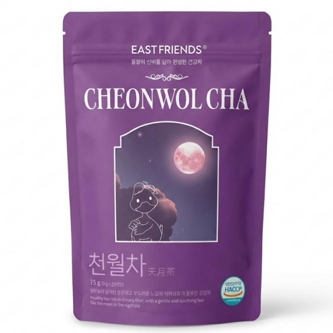 천월차 민들레 우엉 비움차 티백 | 무카페인 장건강차 | 식이섬유 배변차 속편한차, 3g, 1개, 25개입