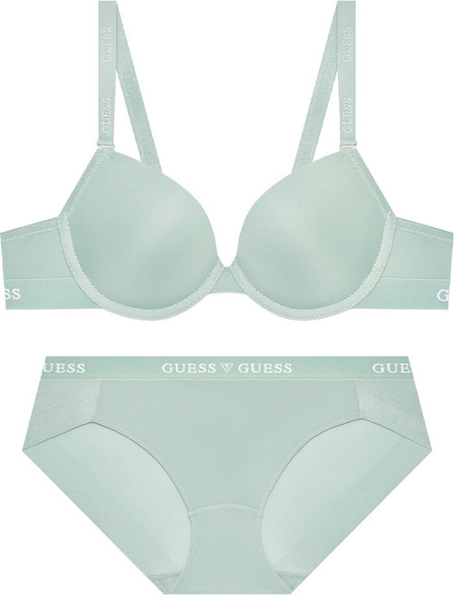 게스언더웨어 에어로쿨 심플 브라 팬티 세트 - 민트