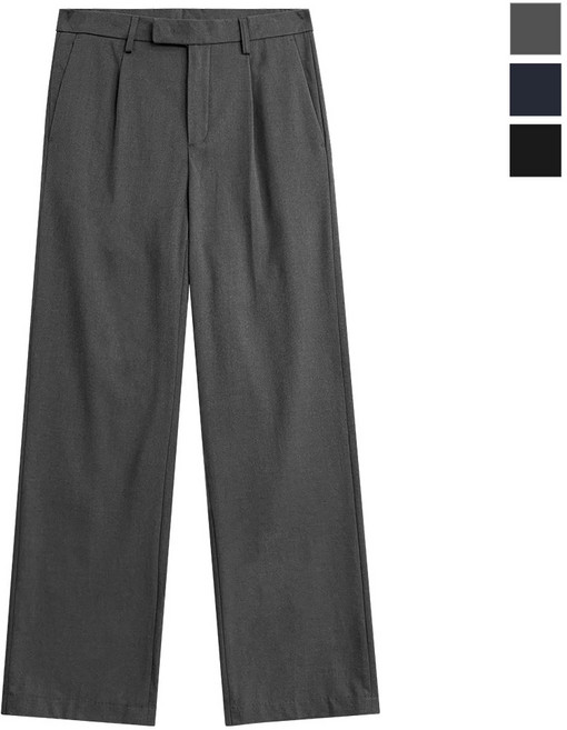 탑보이 남자 기모 세미와이드 슬랙스 울트라 히트 겨울용 팬츠 바지 (SJ175)