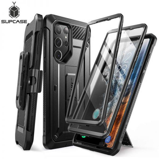 갤럭시 S23 휴대폰 케이스 SUPCASE For Samsung Galaxy 울트라 2023 UB Pro Full Body 듀얼 Layer Rugged Belt Clip with