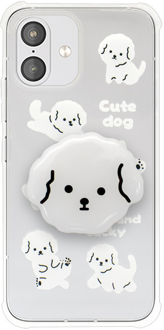 비욘드마켓 캐릭터 톡홀더 투명 휴대폰 케이스