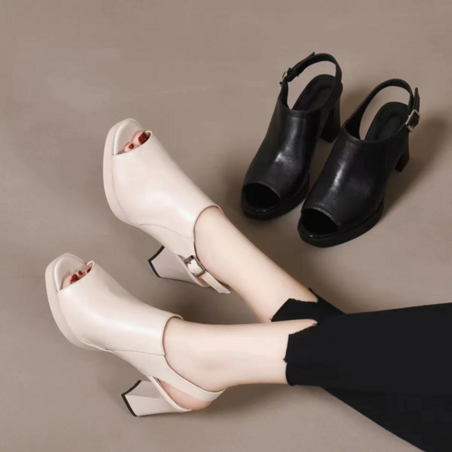 여성 여름 오픈토 가보시 패션 샌들