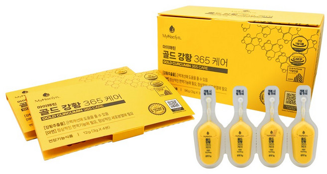 [Myhaelyn] 마이해린 골드 강황 365 케어, 32개, 3g