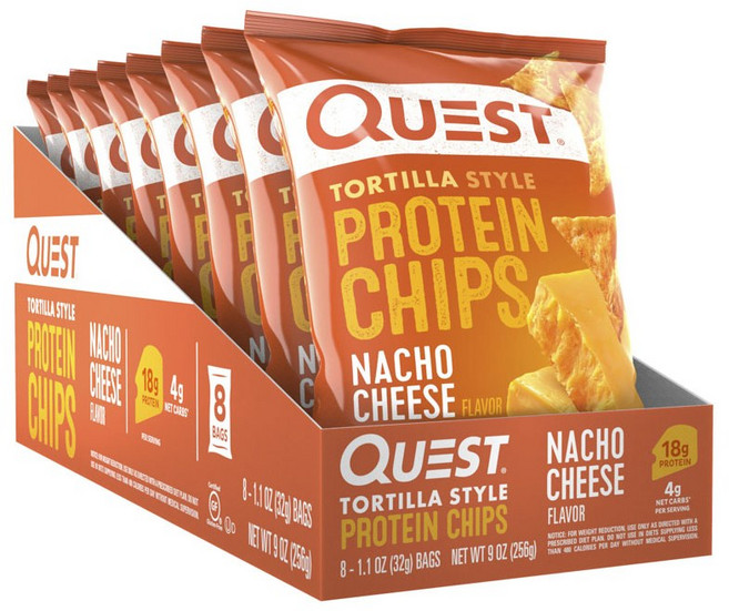 QUEST NUTRITION 蛋白質墨西哥玉米脆片 Nacho Cheese口味, 32g, 8包