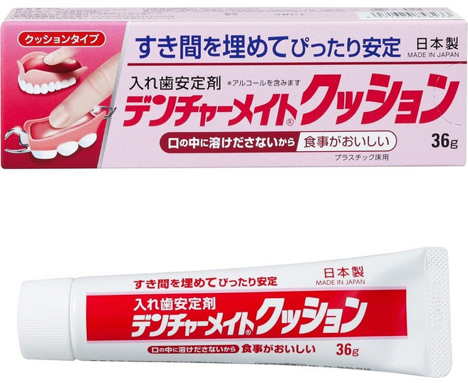 일본 덴처메이트 틀니 의치 접착제 안정제 36g, 36ml, 1개