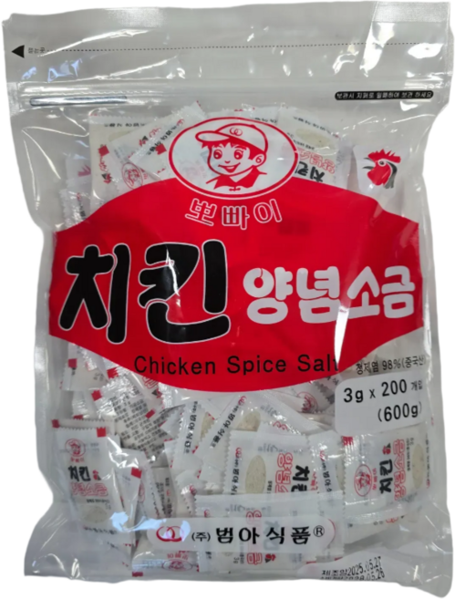 범아 뽀빠이 치킨양념소금 3g, 400개