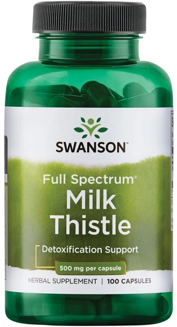 스완슨 풀 스펙트럼 밀크씨슬 500mg 100캡슐, 5개, 100정 - 쿠팡