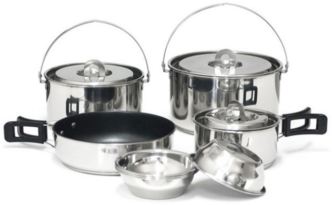 리빙글로리 코펠 캠핑 식기 냄비 그릇 코펠세트 12p, 뚜껑포함_12p, 뚜껑포함_12p, 1개