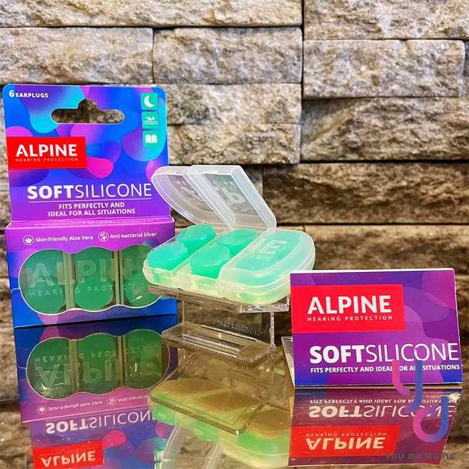 Alpine Sleep Deep 睡眠耳塞 3D橢圓形狀 超軟材質 降噪27dB 附收納盒, 1個, Silicone塑型抗鼾聲抗菌耳塞三對