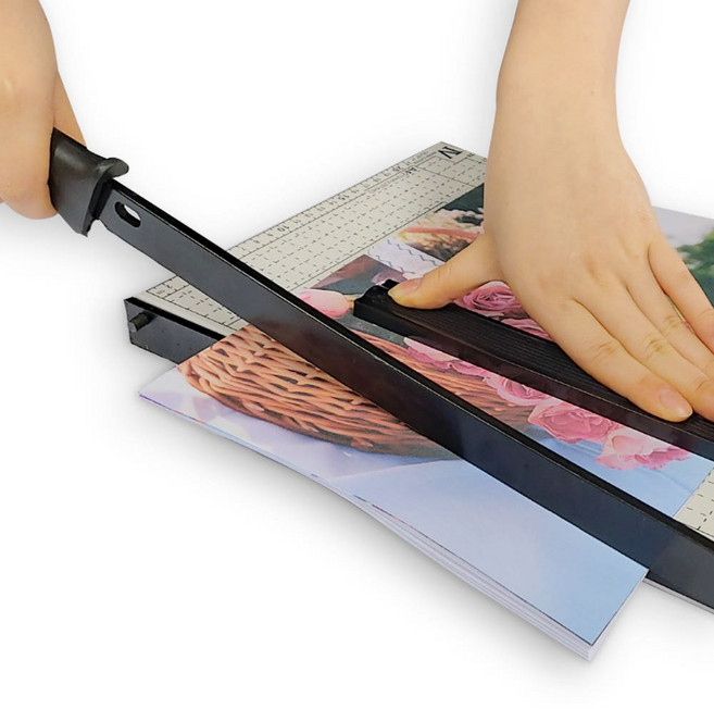 사무용 종이 서류 문서 작두형 절단기 사무실 교무실 필수품 페이퍼 컷팅기 책 명함 절단, A4