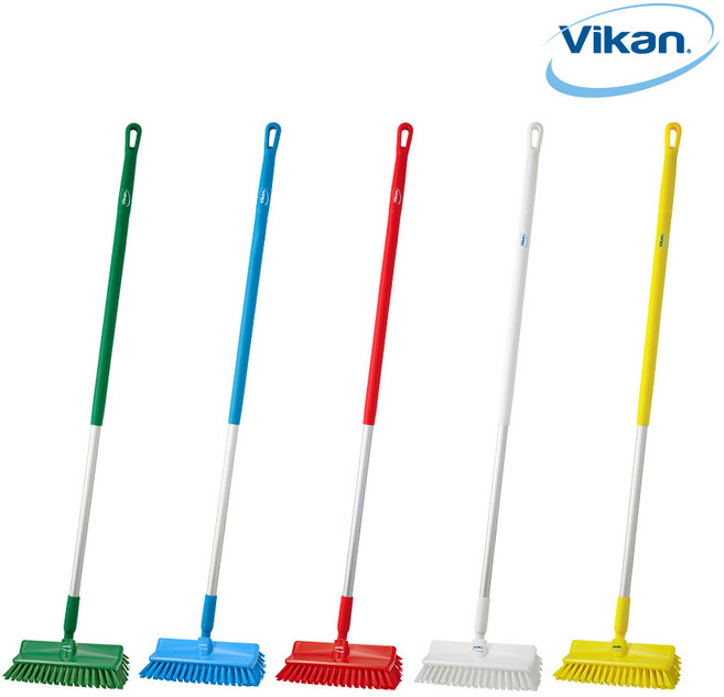 덴마크 바이칸 다용도 바닥솔+봉 세트(1300/1500mm), 노랑, 5) 1300mm/노랑, 1개