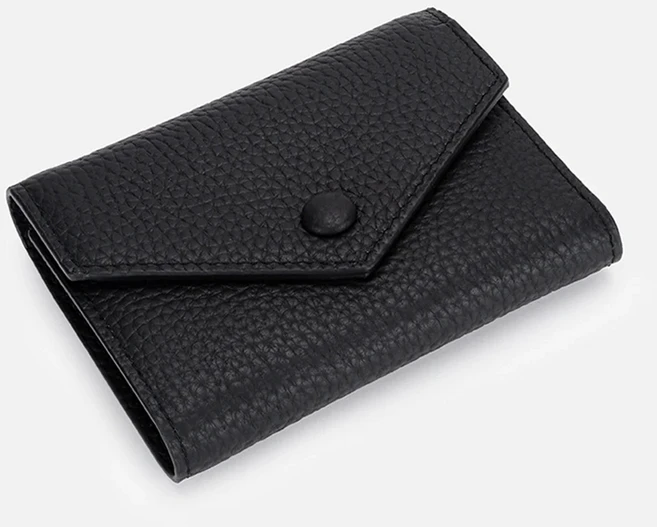 쿠쿠스토어 100 가죽 소형 여성 지갑 Tifold 럭셔리 봉투 카드 홀더 다목적 동전 짧은