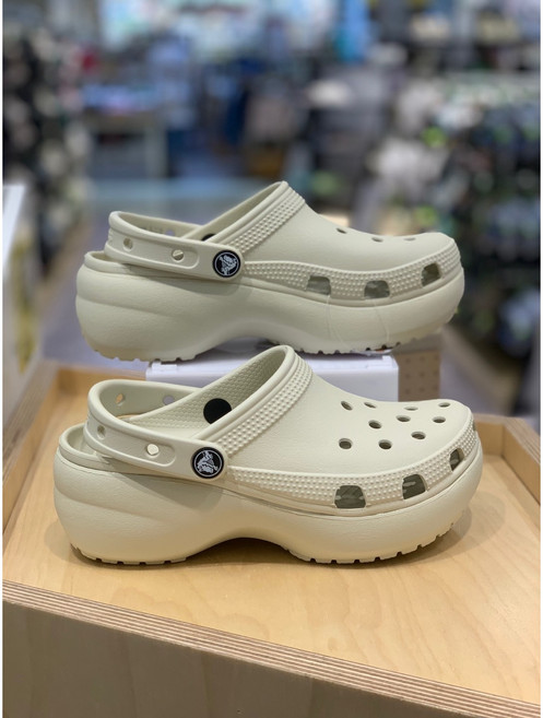 크록스 클래식 플랫폼 클로그 우먼 206750-2y2 (본)