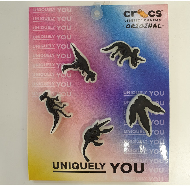 크록스 NC야탑점 지비츠 야광 다크 공룡 5개 세트 10011588
