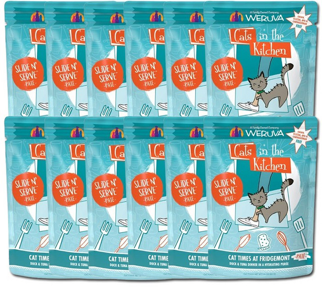 웨루바 CITK 캣츠인더키친 파테 주식파우치 고양이 습식사료, 12개, 85g