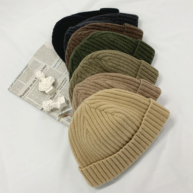 국산 고급 울비니 니트비니 골지비니 여자 남자 숏비니 레옹모자 겨울 와치캡 스키장비니