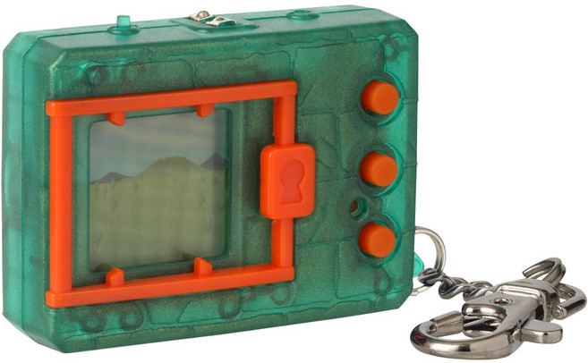 반다이 디지몬 벽돌 디지바이스 오리지널/디지몬X 20주년 다마고치 레트로 게임기 다마고찌, 12.투명그린