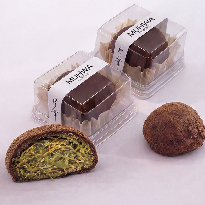 무화 두바이쫀득쿠키 두쫀쿠 쫀득볼 초코볼 모찌 40g 1box, 1개