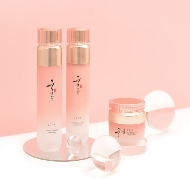 코리아나 궁설연 윤설 3종 선물세트 어버이날 효도 부모님 생신 콜라겐 엄마 여자화장 기능성 한방 영양 수분 아데노신 프리미엄 탄력 보습 윤기, 1개